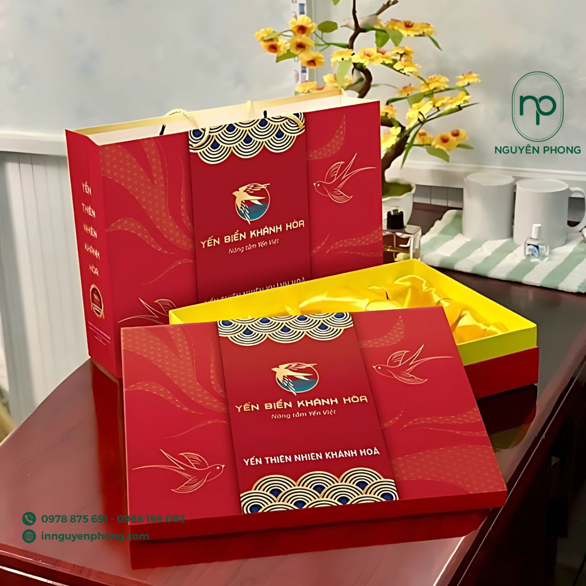 Mẫu túi giấy đựng yến sào